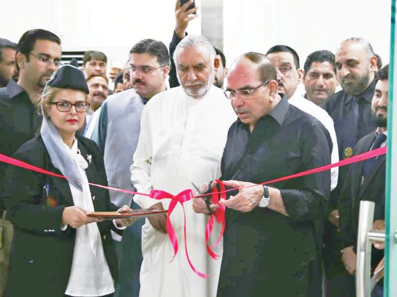 bahria town chairman malik riaz at opening ceremony of dialysis centre photo express