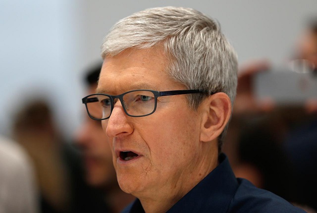 tim cook ceo of apple speaks during a demonstration of the newly released apple products following the launch event at the steve jobs theater in cupertino california us september 12 2018 photo reuters