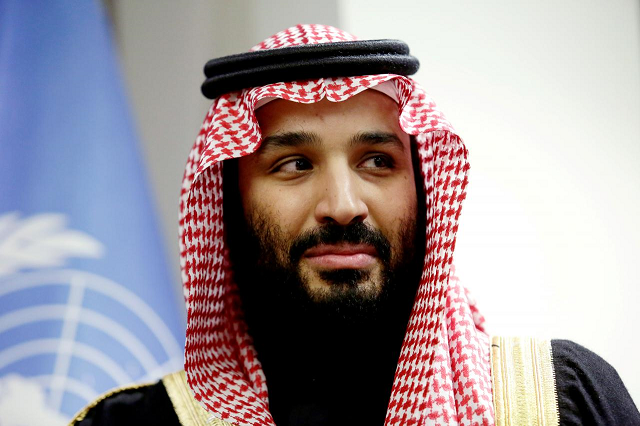 saudi arabia 039 s crown prince mohammed bin salman al saud is seen during a meeting with un secretary general antonio guterres at the united nations headquarters in the manhattan borough of new york city new york us march 27 2018 photo reuters