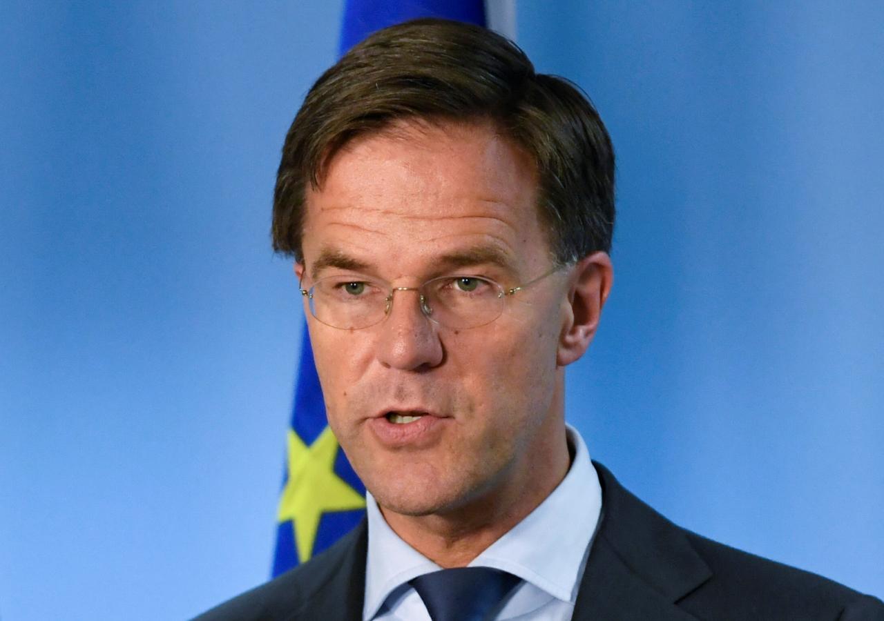 dutch prime minister mark rutte holds a news conference at the european union leaders summit in brussels belgium photo reuters