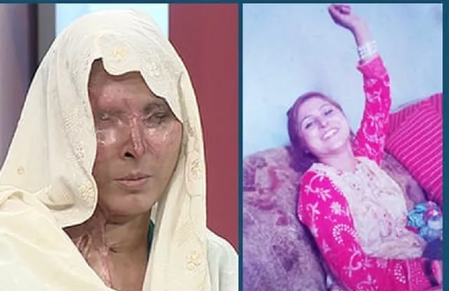 naila a resident of lahore recounted her ordeal at the hands of her in laws while speaking to anchor mansoor ali khan in express news show 039 to the point 039 on sunday photo express naila a resident of lahore recounted her ordeal at the hands of her in laws while speaking to anchor mansoor ali khan in express news show 039 to the point 039 on sunday photo express