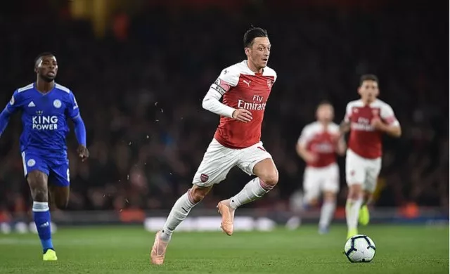 leicester started stronger and ben chilwell forced the first goal of the game when his cross deflected off arsenal defender hector bellerin and in past goalkeeper bernd leno in the 31st minute photo mail online leicester started stronger and ben chilwell forced the first goal of the game when his cross deflected off arsenal defender hector bellerin and in past goalkeeper bernd leno in the 31st minute photo mail online