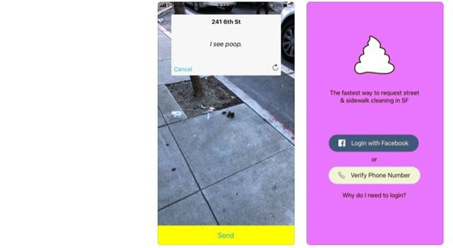 a freshly launched snapcrap app is out to turn san francisco smartphone users into poop spotters photo snapcrap a freshly launched snapcrap app is out to turn san francisco smartphone users into poop spotters photo snapcrap
