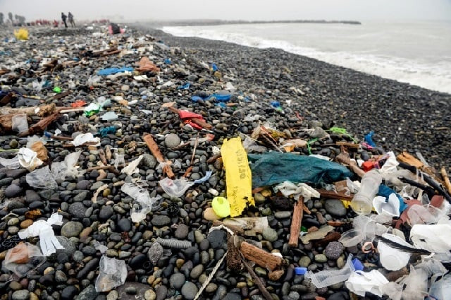 global plastic production has grown to more than 400 million tonnes a year and an estimated two to five per cent of it winds up in the ocean photo afp global plastic production has grown to more than 400 million tonnes a year and an estimated two to five per cent of it winds up in the ocean photo afp