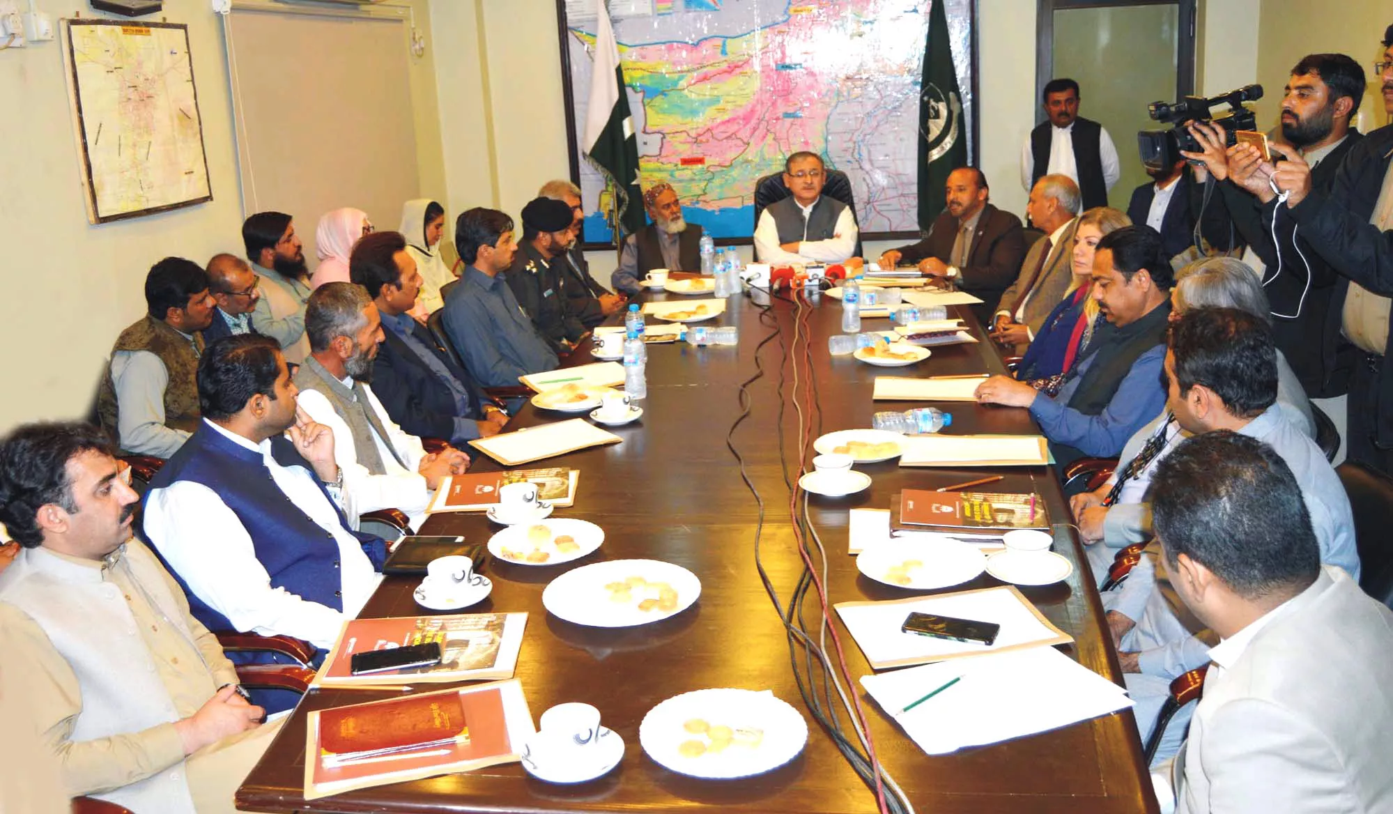 home and tribal affairs department secretary haider ali shikoh addresses an inauguration ceremony of the delivery unit at the home department photo express home and tribal affairs department secretary haider ali shikoh addresses an inauguration ceremony of the delivery unit at the home department photo express