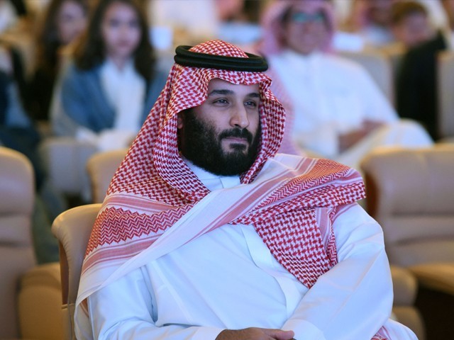 saudi crown prince mohammed bin salman attends the future investment initiative fii conference in riyadh on october 24 2017 photo afp