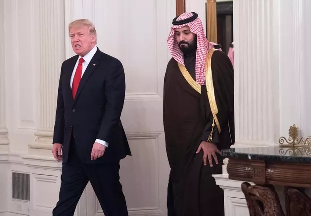 a file photo of us president donald trump and saudi deputy crown prince and defense minister mohammed bin salman at the white house photo afp a file photo of us president donald trump and saudi deputy crown prince and defense minister mohammed bin salman at the white house photo afp