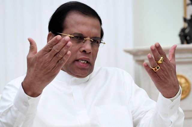 sri lankan president maithripala sirisena photo reuters