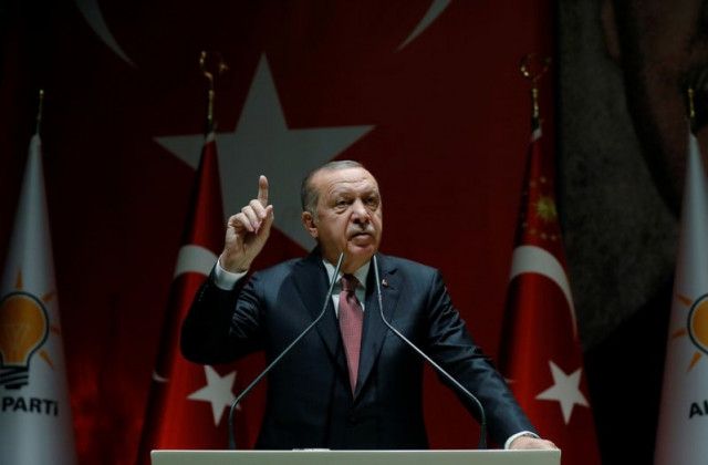 turkish president tayyip erdogan speaks during a meeting of his ruling ak party in ankara turkey photo reuters