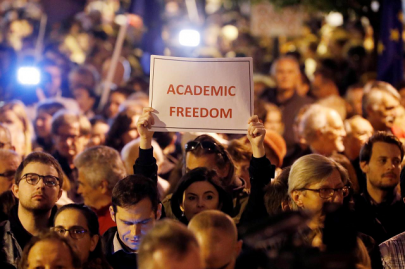 thousands rally to keep soros founded university in hungary thousands rally to keep soros founded university in hungary