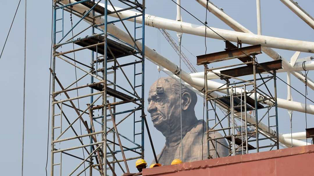the statue of unity in gujrat india photo afp