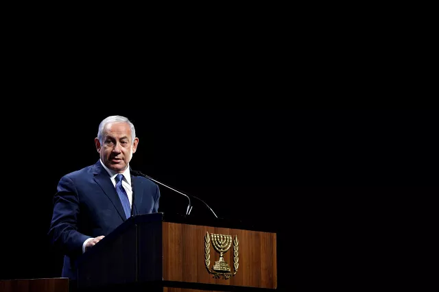 israeli pm netanyahu makes rare visit to oman photo reuters israeli pm netanyahu makes rare visit to oman photo reuters