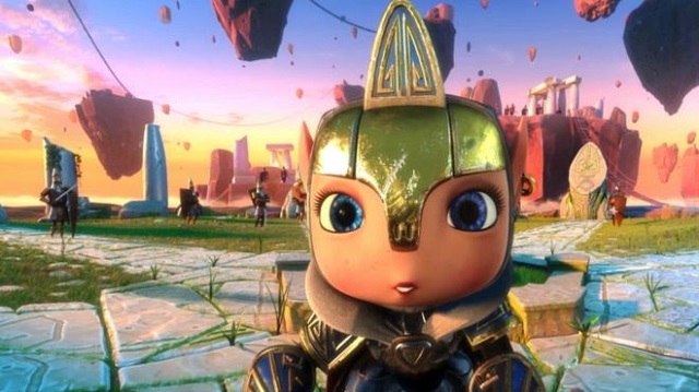 children are provided a vr headset and a 3d animated adventure story where armoured heroes fight bad guys photo courtesy bbc