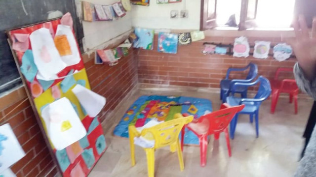 in most schools the children sit on carpets and study advance class one course material however in some places the situation is better and along with furniture wall decorations can also be observed photos express in most schools the children sit on carpets and study advance class one course material however in some places the situation is better and along with furniture wall decorations can also be observed photos express