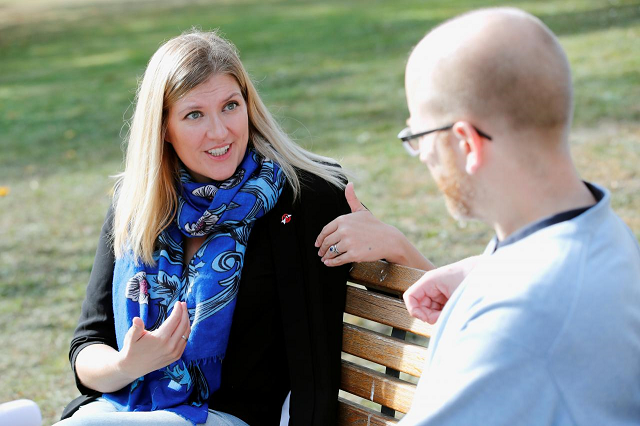 beatrice fihn l executive director of the international campaign to abolish nuclear weapons ican attends an interview with reuters outside the united nations office in geneva switzerland october 26 2018 picture taken october 26 2018 photo reuters