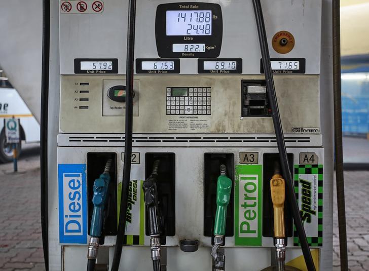 fuel pumps are seen at a petroleum gas station photo reuters