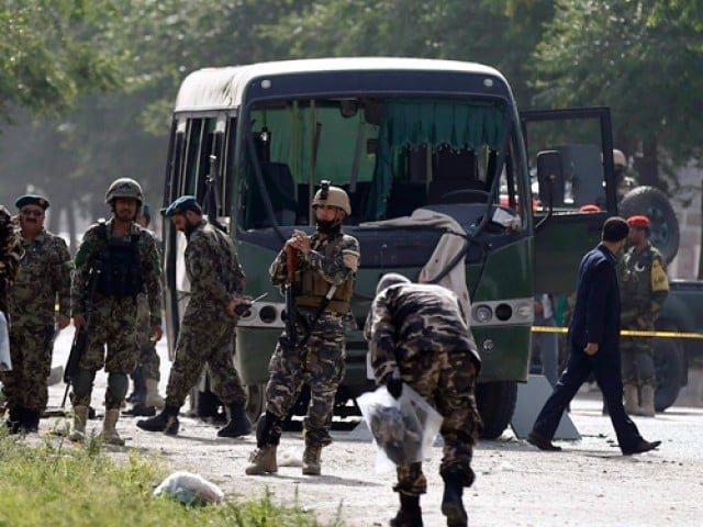 another five were wounded in the blast near the facility in kabul photo reuters