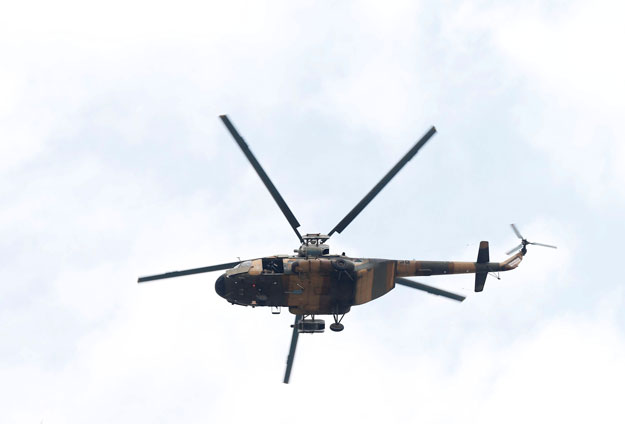 file photo of an afghan military helicopter photo reuters