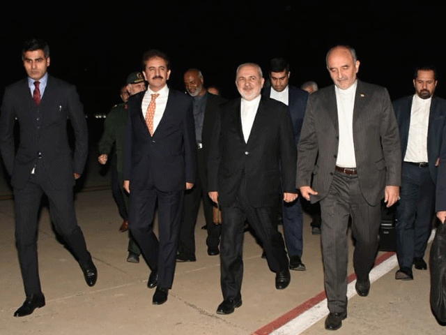 jawad zarif arrives photo express