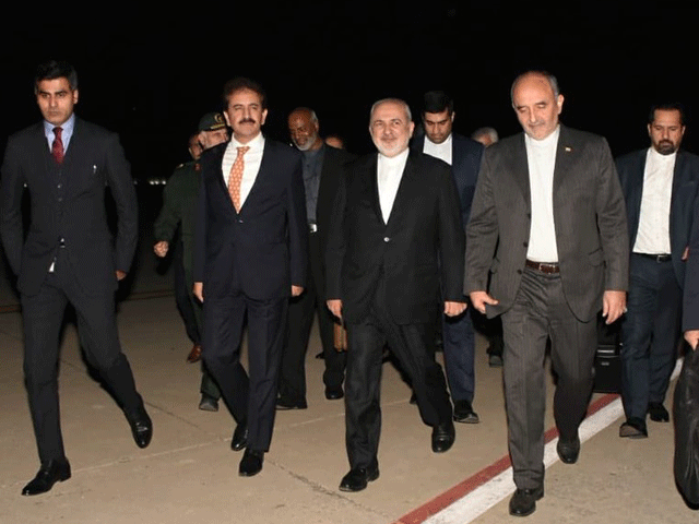 javad zarif arrives in the country photo express