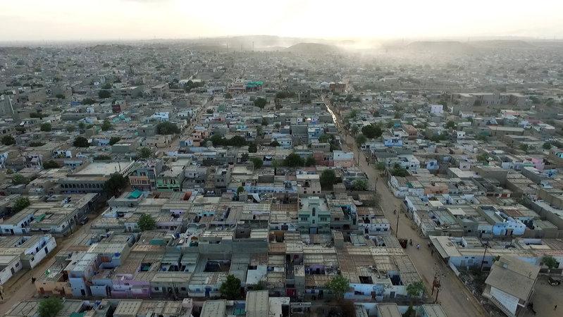 an aerial view of informal settlements in orangi town karachi photo reuters