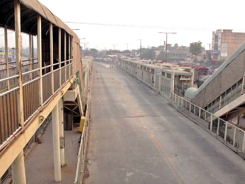 metro bus station wears a deserted look during protests in the city photo inp