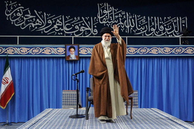 iran 039 s supreme leader ayatollah ali khamenei speaks during a meeting with students at the hussayniyeh of imam khomeini in tehran iran november 3 2018 photo reuters