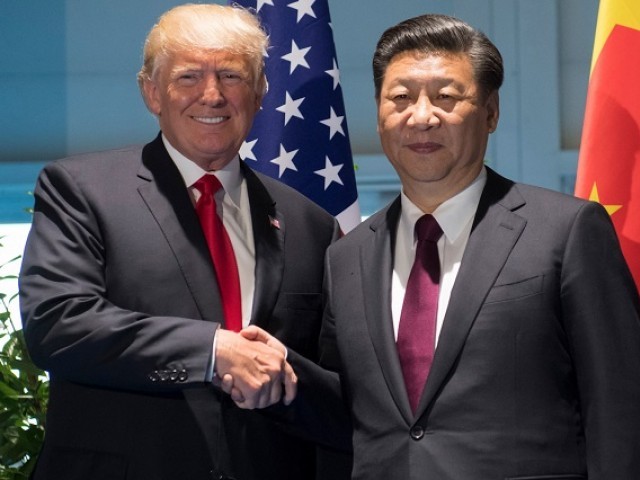 president trump plans to meet chinese president xi jinping later this month photo afp