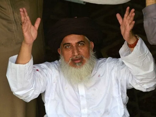tlp chief had criticised state institutions in a tweet photo afp tlp chief had criticised state institutions in a tweet photo afp