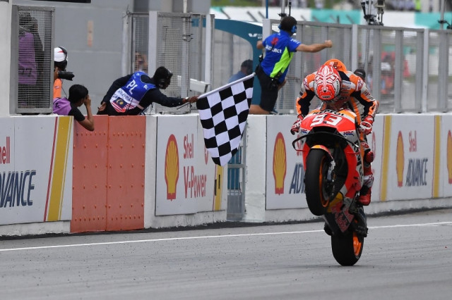 picking up pace marquez 25 was dominant in the final stages of the race and opened up a big gap to the rest of the field photo afp picking up pace marquez 25 was dominant in the final stages of the race and opened up a big gap to the rest of the field photo afp