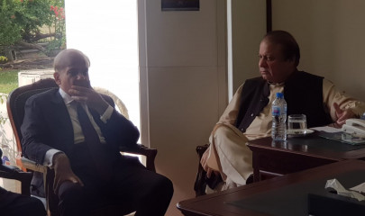 sharif brothers meet at ministers enclave in islamabad