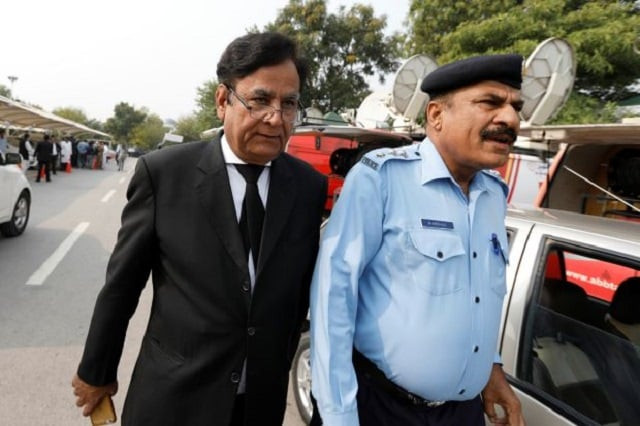 file photo saiful mulook l the lawyer of christian woman sentenced to death for blasphemy against islam leaves after the court overturned the conviction in islamabad pakistan october 31 2018 reuters file