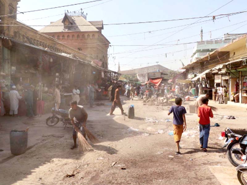 during the operation there was immense traffic jam in saddar and surrounding streets due to which citizens had to face severe problems photos online inp