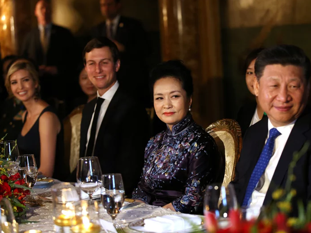 china 039 s first lady peng liyuan chinese president xi jinping jared kushner and ivanka trump at mar a lago estate in florida april 6 2017 photo reuters