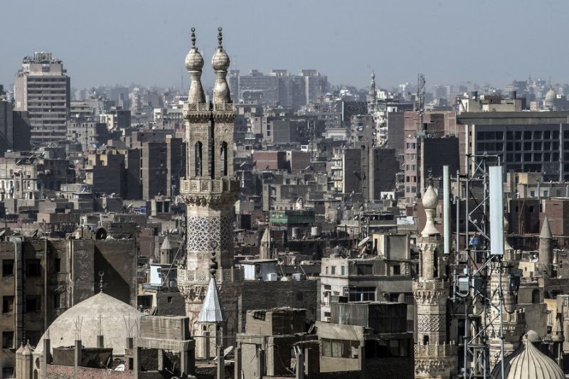 islamic cairo is packed with ornate monuments mosques and mausoleums and its narrow streets are punctuated with trinket shops cafes and traditional old homes    an urban fabric layered in centuries of history photo afp