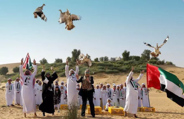 an image of houbara birds being set free in the uae photo express an image of houbara birds being set free in the uae photo express