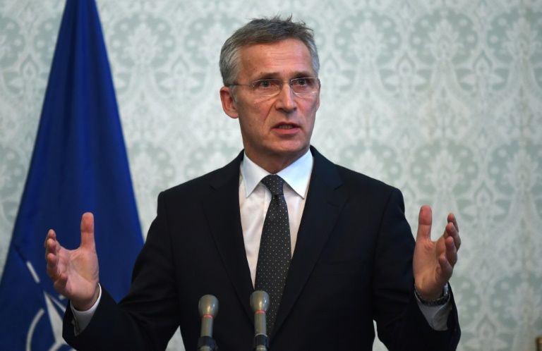 nato chief jens stoltenberg 039 s visit to kabul comes hours after a taliban attack in the country 039 s west which local officials said had killed at least 20 soldiers photo afp