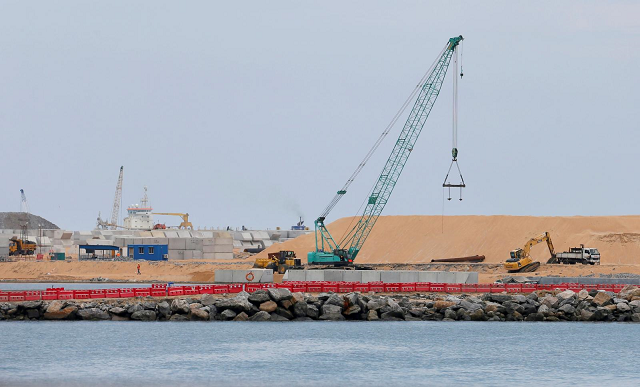 a general view of colombo port city construction site which is backed by chinese investment is seen in colombo sri lanka november 5 2018 photo reuters a general view of colombo port city construction site which is backed by chinese investment is seen in colombo sri lanka november 5 2018 photo reuters