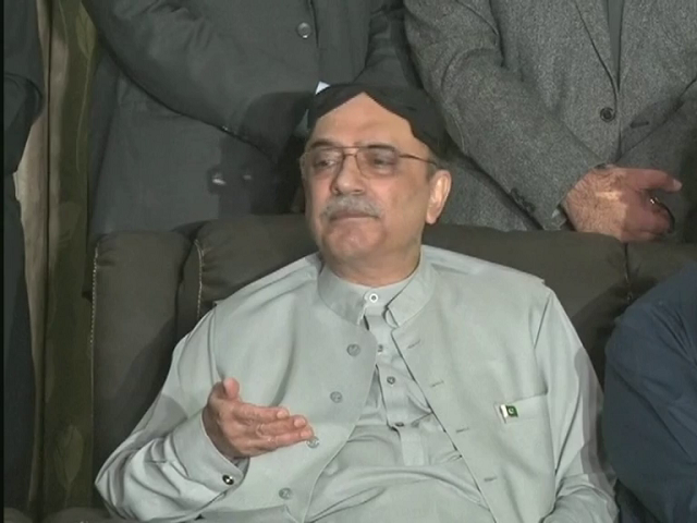 like the previous government this one is also came in power through an agreement says zardari photo screengrab