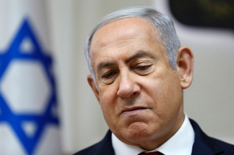 israeli prime minister benjamin netanyahu attends the weekly cabinet meeting at his jerusalem office photo afp