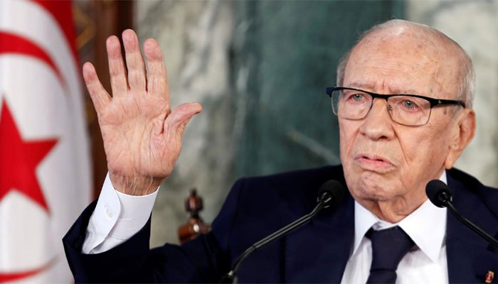 tunisian president beji caid essebsi speaks during a news conference at the carthage palace in tunis tunisia photo reuters