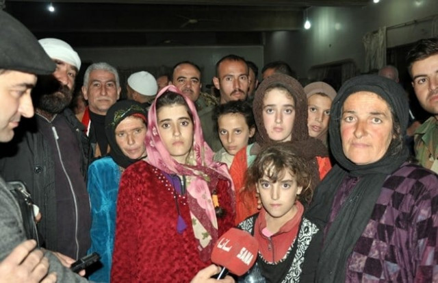 syrian druze women and children freed from more than three months 039 captivity at the hands of the islamic state group are welcomed home by their families on november 9 2018 are welcomed hom by their a handout picture released by the official syrian arab news agency sana on november 9 2018 shows a group of druze women and children abducted in july from sweida by the islamic state group pose for a picture as they are being welcomed by relatives upon their arrival overnight in their hometown in the southern syrian province of sweida photo afp syrian druze women and children freed from more than three months 039 captivity at the hands of the islamic state group are welcomed home by their families on november 9 2018 are welcomed hom by their a handout picture released by the official syrian arab news agency sana on november 9 2018 shows a group of druze women and children abducted in july from sweida by the islamic state group pose for a picture as they are being welcomed by relatives upon their arrival overnight in their hometown in the southern syrian province of sweida photo afp