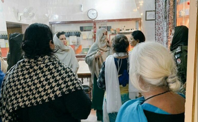 first lady visits mentally ill women children at lahore rehab centre