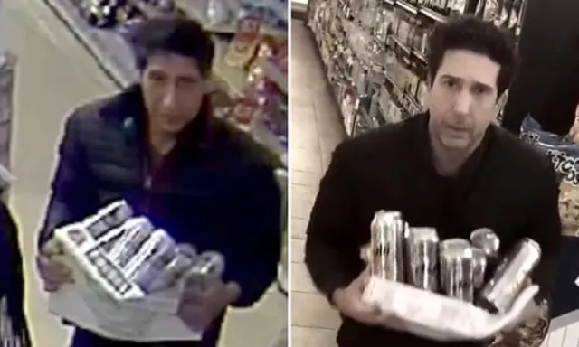 blackpool police s image of the alleged thief left and actor david schwimmer right photo blackpool police blackpool police s image of the alleged thief left and actor david schwimmer right photo blackpool police