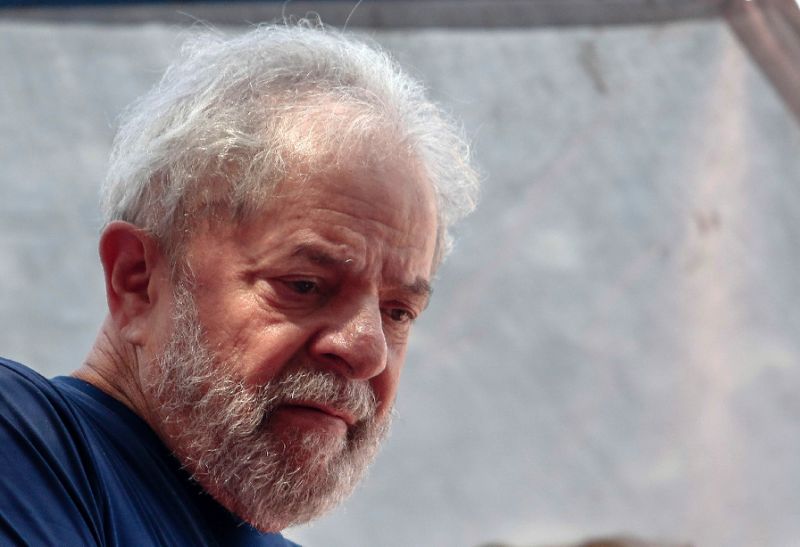 lula has been incarcerated since april for having accepted a bribe from a major construction firm during his presidency photo afp