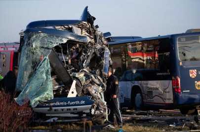 two school buses crash head on in germany 40 injured police two school buses crash head on in germany 40 injured police