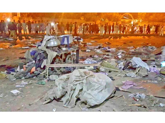 the blast occurred outside the malir deputy commissioner s office in quaidabad killing 18 year old muhammad ramzan alias pappu and 35 year old shahid and injuring 11 others photo inp the blast occurred outside the malir deputy commissioner s office in quaidabad killing 18 year old muhammad ramzan alias pappu and 35 year old shahid and injuring 11 others photo inp