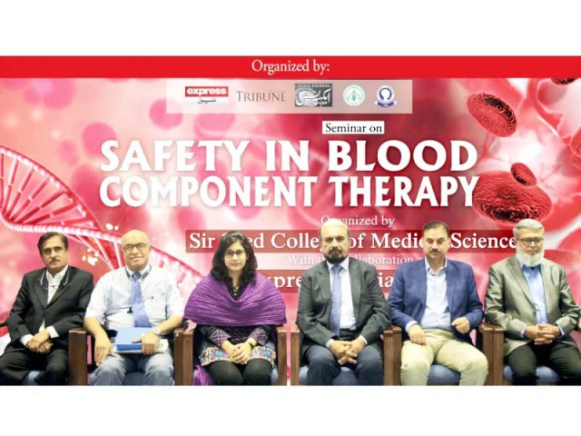 the seminar safety in blood component therapy was organised by the express media group at jpmc on saturday photo express the seminar safety in blood component therapy was organised by the express media group at jpmc on saturday photo express