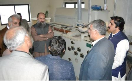 phe officials brief cm jam kamal on water treatment plant in quetta photo express