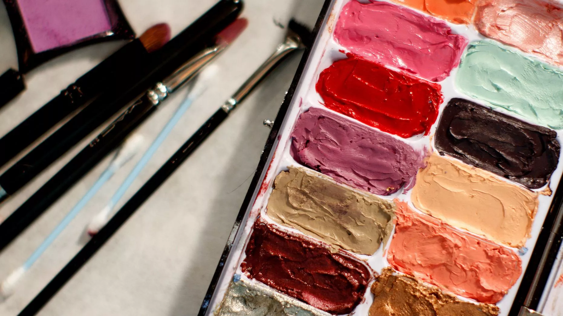 a colour palette and brushes photo reuters a colour palette and brushes photo reuters